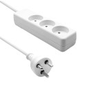 MicroConnect Danish Power Strip 3-way 
