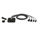 Aten 2-Port USB FHD HDMI Cable KVM Switch (CS22HF-AT)
