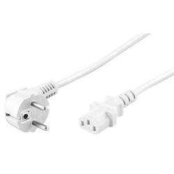 MicroConnect Power Cord 1.8m White IEC320 (PE010418W)