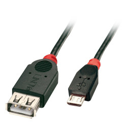 Lindy 1m USB 2.0 Type Micro-B to A OTG Cable (31936)