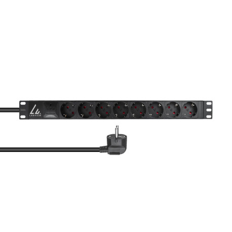 Lanview 19 Rack mount power strip, 