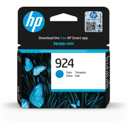 HP Cartouche d'encre Cyan Authentique 4K0U3NE - 924 ~400 Pages