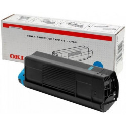  OKI Toner Cyan 42127407 Type C6c ~5000 Pages