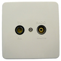 Maximum Wall outlet TV/Radio finish. (63501)