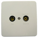 Maximum Wall outlet TV/Radio finish. (63501)