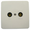 Maximum Wall outlet TV/Radio finish. (63501)