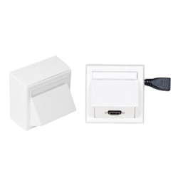 Vivolink Wall Connection Box HDMI + AMP, with Thorsman wall box