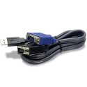 TRENDnet 10ft USB/VGA KVM cable (TK-CU10)