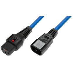 MicroConnect Powercord C13 IEC Lock - C14 