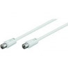 MicroConnect Coax M-F 2.5m White 75 Ohm (COAX025W)