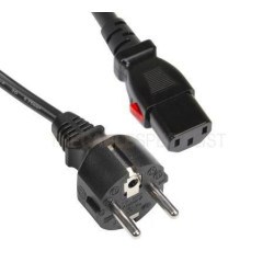Mercodan Schuko power cable black 