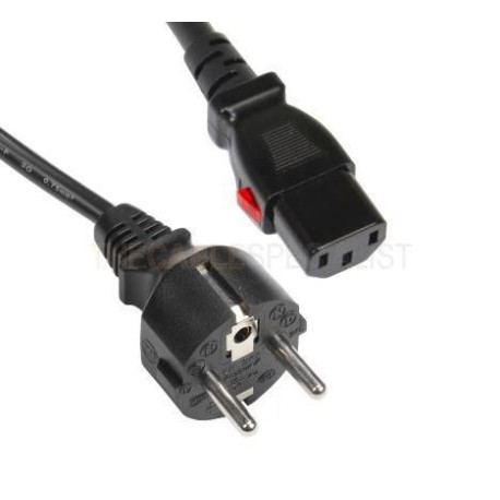 Mercodan Schuko power cable black 