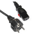 Mercodan Schuko power cable black 