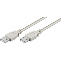 MicroConnect USB2.0 A-A 0,5m M-M, Grey (USBAA05)