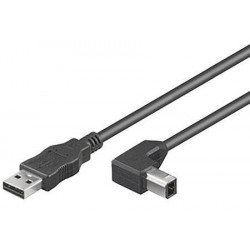 MicroConnect USB2.0 A-B 1m M-M (USBAB1ANGLED)