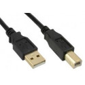 MicroConnect USB2.0 A-B 3m M-M Goldplated (USBAB3G)