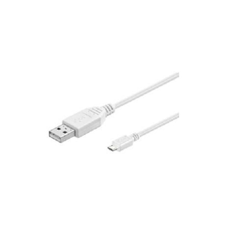 MicroConnect USB A - Micro USB B 5P 1,8m (USBABMICRO18W)