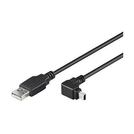 MicroConnect USB A - Mini USB Angled B 5P (USBAMB52A)