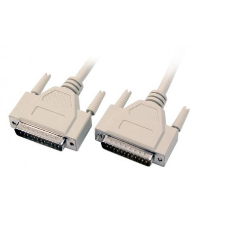 MicroConnect DB25-DB25 10m M/M, Beige (PRIGG10)