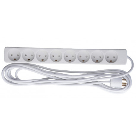 MicroConnect 8-way Danish Power Strip 5m (GRU00850WDK)