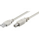 CABLE USB MALE/MALE TYPE A VERS TYPE B 5 METRES