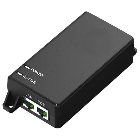 MicroConnect 60W 802.3af/at PoE Injector UK (POEINJ-60W-UK)