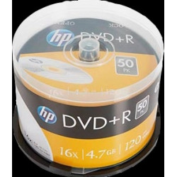  HP Accessoires informatiques DRE00026 DVD+R 4.7GB/120Min/16x Cakebox (50 Disc)