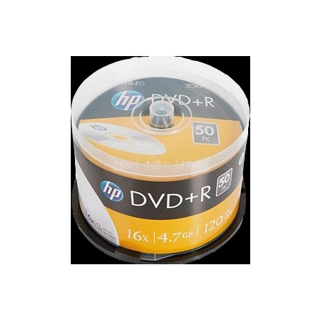  HP Accessoires informatiques DRE00026 DVD+R 4.7GB/120Min/16x Cakebox (50 Disc)