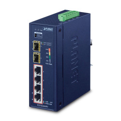 Planet IP30 6-Port Gigabit Switch (IGS-624HPT)
