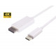 MicroConnect 4K USB-C to Displayport Cable (USB3.1CDPB2W)