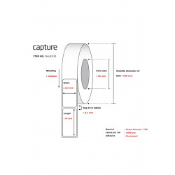 Capture Label 102x76, Core 76, (CA-LB3101)