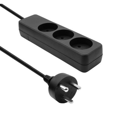 MicroConnect Danish Power Strip 3-way 