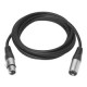Vivolink XLR M/F cable 0.5m Black (PROAUDXLRMF0.5)