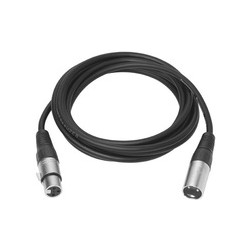 Vivolink XLR M/F cable 0.5m Black (PROAUDXLRMF0.5)