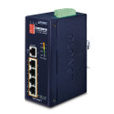 Planet IP30 5-Port/TP POE+ Industrial (ISW-504PT)