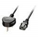 Lindy Power Cable Type G (UK-5A) to C13 Black 2.0m (30433)