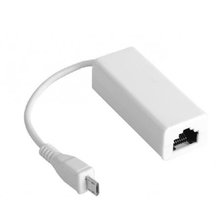 MicroConnect USB MICRO to Ethernet, White (USBMICROETHB)