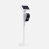 Capture Secure Tablet and iPad Floor Stand incl Brother Printer Mount (White)
