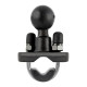 RAM Mounts RAM RAIL BASE W/ BALL & ZINC (RAM-B-231Z)