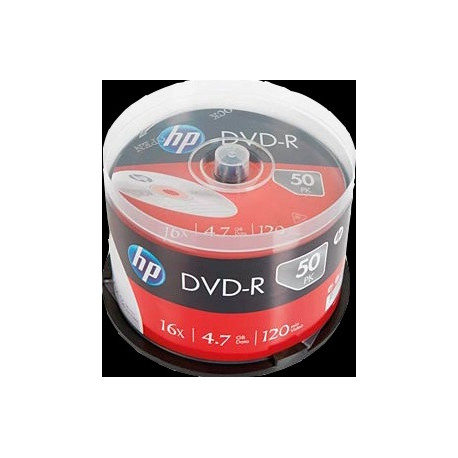 HP DME00025 DVD-R 4.7GB/120Min/16x Cakebox (50 Disc)