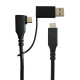 MicroConnect USB3.0, C Male angled And A Male/C female adapter to C male