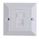 Lanview CAT6 Faceplate Single Gang UK Type 86*86mm (LVN126188UK)