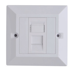 Lanview CAT6 Faceplate Single Gang UK Type 86*86mm (LVN126188UK)