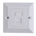 Lanview CAT6 Faceplate Single Gang UK Type 86*86mm (LVN126188UK)