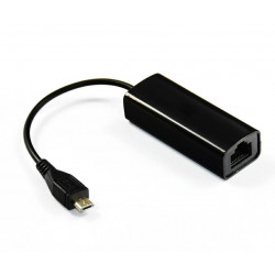 MicroConnect USB MICRO to Ethernet, Black (USBMICROETHBB)