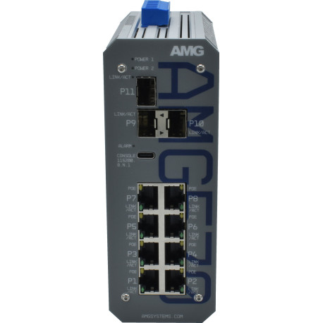 AMG Industrial Managed Switch, 8x 