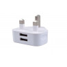 MicroConnect Dual USB charger 2.1 A UK (PETRAVEL36)