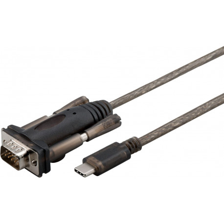MicroConnect USB - C - Serial DB9 1m M-M (USB3.1CRS232)