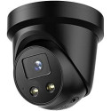 Hikvision 4K Black AcuSense Strobe Light and Audible Warning Fixed Turret Network Camera