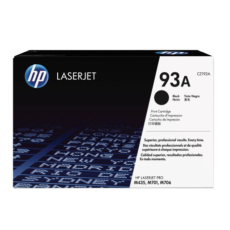 HP 93A ORIGINAL LASERJET TONER CARTRIDGE CZ192A BLACK
